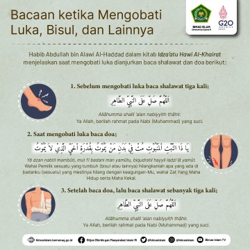Bacaan dan selawat obati luka. (kemenag.go.id)